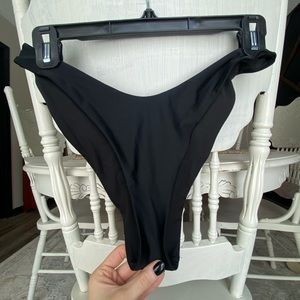 Aerie black cheekiest bikini bottoms in size small.